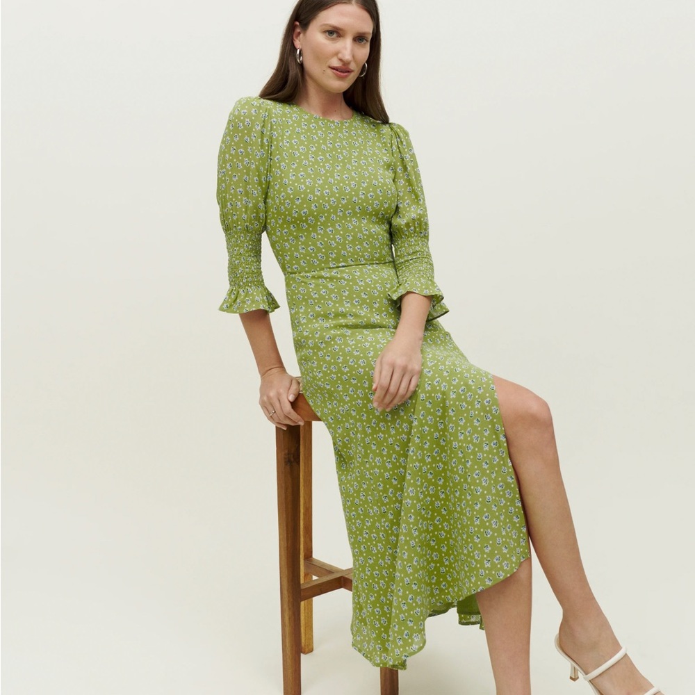 Reformation Carolena Midi Dress In Arlo so 8 NWT